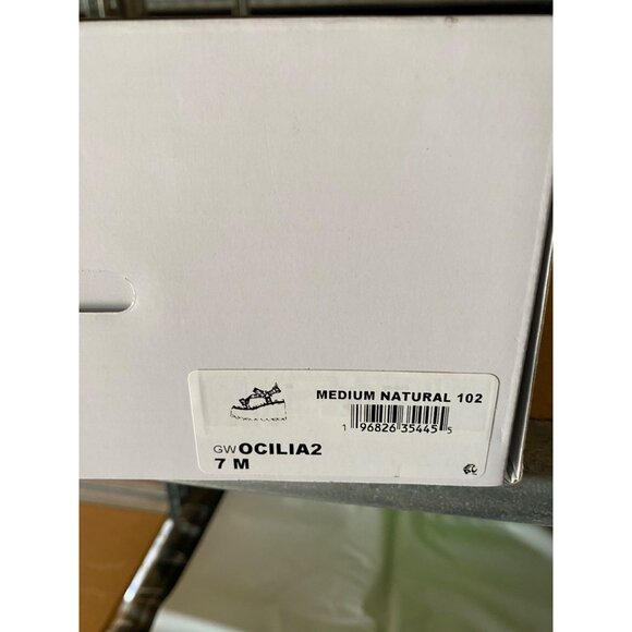GUESS Womens Ocilia Quattro Logo Sport Eva Wedge Strappy Sandal White Size 7 NIB - Picture 4 of 4